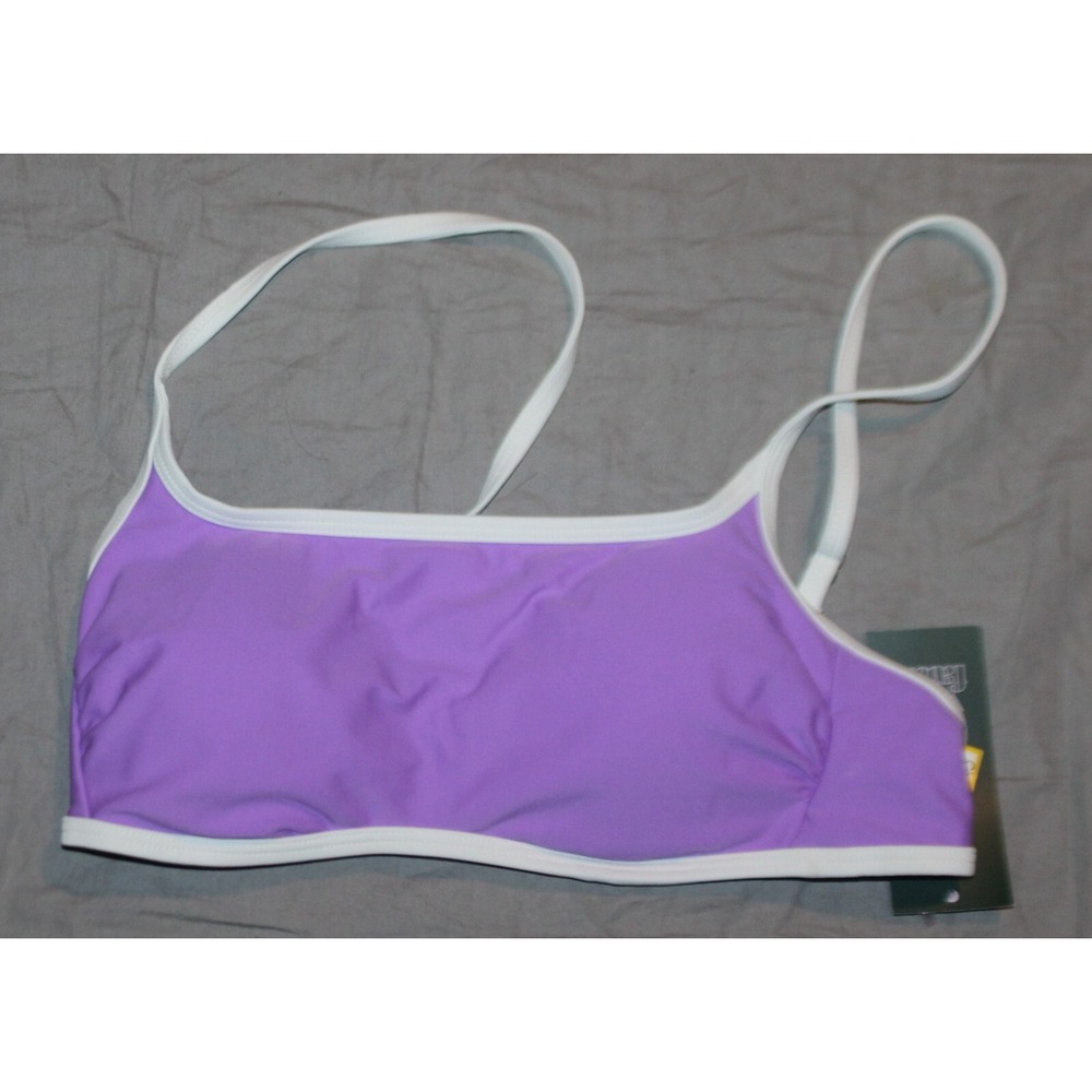 Wild Fable Women's Colorblock Square Neck Bralette Bikini Top Purple XS 0-2